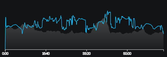 Pace & Höhenprofil Schwellenlauf